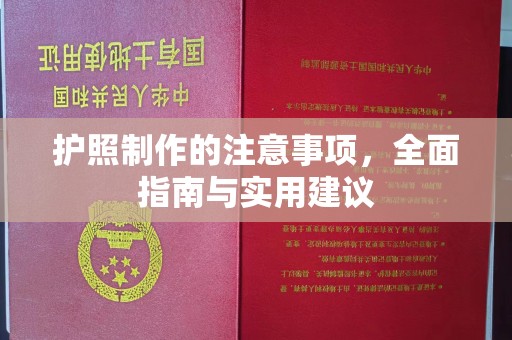 枣庄护照制作的注意事项，全面指南与实用建议